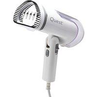 QUEST 42149 Travel Clothes Steamer - White, Silver/Grey,White