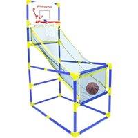 GLOBAL GIZMOS 55639 Arcade Basketball Stand - Blue & Yellow, Blue,Yellow,Red