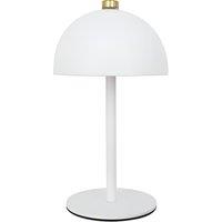 GLOBAL GIZMOS 48039 Rechargeable LED Mushroom Table Lamp - White