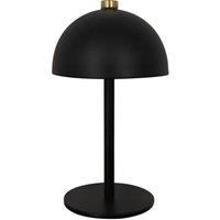 GLOBAL GIZMOS 48069 Rechargeable LED Mushroom Table Lamp - Black