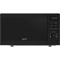 IGENIX IGMS02080B Compact Solo Microwave - Black, Black