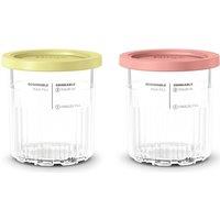 Ninja NC501UK Creami Ice Cream Maker Dessert Tubs - Set of 2, Clear