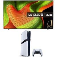 80"-84" LG B5 83" OLED AI 4K HDR Smart TV 2025 & PlayStation 5 Pro Bundle, Brown