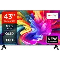 39"-45" TCL SF560 43 QLED Full HD Smart Fire TV - 43SF560-UK, Black