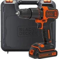 BLACK DECKER 18 V Cordless Hammer Drill - Orange & Black