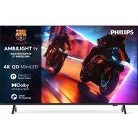 75" PHILIPS MLED910 QD-Mini LED 4K HDR Ambilight Smart TV with Freely - 75MLED910/12, Black