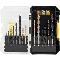 STANLEY STA88561-XJ Masonry / Metal / Wood Drill Bit Set - 14 Piece Set