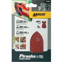 BLACK DECKER X31024-XJ Piranah Mouse Sanding Sheets - Pack of 5