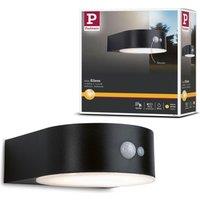 PAULMANN Solar Outdoor LED Wall Light with Motion Sensor - Black