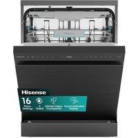 HISENSE HS663A90BXUK Full-size Dishwasher - Black Inox, Black