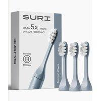Suri Sonic Replacement Toothbrush Head - Blue, Pack of 3