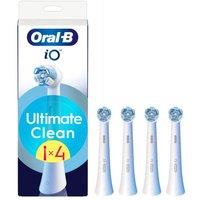ORAL B iO Ultimate Clean Replacement Toothbrush Head  Pack of 4, White