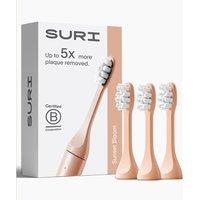 SURI Sonic Replacement Toothbrush Head  Pink, Pack of 3