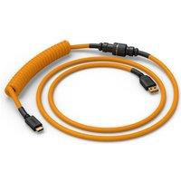 GLORIOUS Coiled USB to USB Type-C Keyboard Cable - Glorious Gold, Gold,Orange