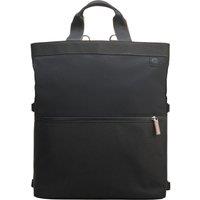 HP Convertible 14 Laptop Backpack Tote - Black & Taupe, Black,Silver/Grey