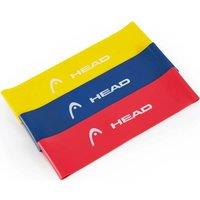 HEAD Elastic Resistance Band - Pack of 3, Blue,Yellow,Red