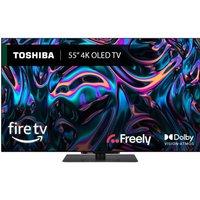 55" TOSHIBA Fire TV 55XF9F53DB Smart 4K Ultra HD OLED LED TV, Black