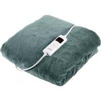 CARMEN C81148GRN Heating Blanket - Forest Green, 160 x 130 cm