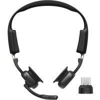 SHOKZ OpenMeet UC Headset with USB Type-C Wireless Adapter - Black, Black