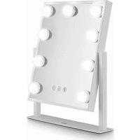 Carmen Reflect Series Hollywood 9 Bulb Vanity Mirror - White, White