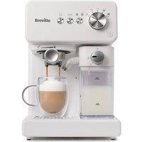 BREVILLE Prima Latte VCF190 Coffee Machine - White, White