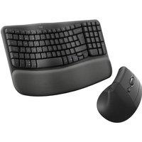 LOGITECH Wave Wireless Keyboard & Lift Mouse Set - Graphite