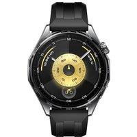 HUAWEI Watch GT 6 - Black with Fluoroelastomer Strap, 46 mm, Black