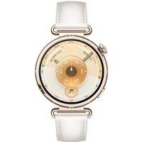 HUAWEI Watch GT 6 - Gold with White Composite Leather Strap, 41 mm, Gold,White