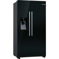 BOSCH Series 6 KAD93ABEP American-Style Fridge Freezer - Black, Black