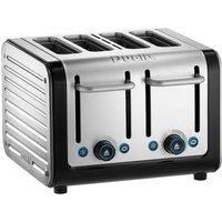 DUALIT Architect 46505 4-Slice Toaster - Black & Brushed Stainless Steel, Stainless Steel