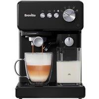 BREVILLE Prima Latte VCF183 Coffee Machine - Black, Black