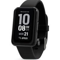 REFLEX ACTIVE Series 49 Smart Watch - Black, Silicone Strap, Black