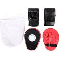 Eko Fit KFBS Boxing Glove & Target Set - Black & Red, Black,Red