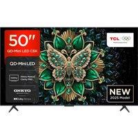 50" TCL C6K QD-Mini LED 4K HDR Smart Google TV - 50C6K, Black