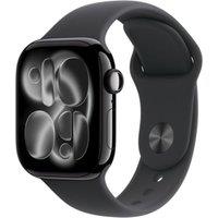 APPLE Watch Series 11 Cellular - 42 mm Jet Black Aluminium Case with Black Sport Band, S/M, Black