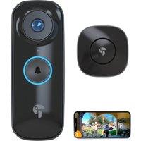 TOUCAN PRO-WVDWSCDX Wireless Video Doorbell with Chime Bundle, Black