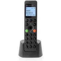MOTOROLA DOT211 Cordless Phone - Twin Handsets, Black, Black