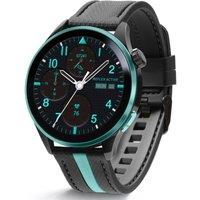REFLEX ACTIVE Series 54 Smart Watch - Blue with Black & Blue Silicone Strap, Blue,Black