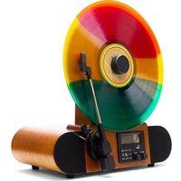Fuse Vert Belt Drive Bluetooth Vertical Turntable - Brown & Black, Brown,Black