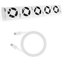 VYBRA Radboost Pro-5 Radiator Booster Fan - Extension Set, White