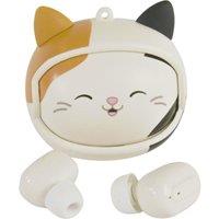 LAZERBUILT Squishmallows Face Change TWS Cam Wireless Bluetooth Earbuds - Grey, Silver/Grey