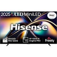 HISENSE U8Q 100" Mini LED 4K 165Hz Smart AI TV with Freely - 100U8QTUK, Black,Silver/Grey