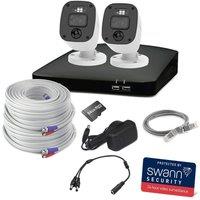 SWANN Home SWDVK-446852MQB-EU 4-channel Full HD 1080p DVR Security System - 64 GB, 2 Cameras, White