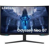 SAMSUNG Odyssey Neo G7 4K Ultra HD 32" Curved VA Mini LED Gaming Monitor - Black, Black