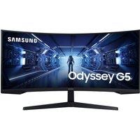SAMSUNG Odyssey G5 LC34G55TWWPXXU Wide Quad HD 34" Curved VA LCD Gaming Monitor - Black, Black