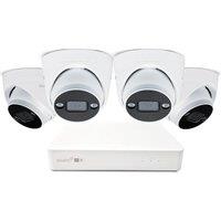 SWANN AdvancedX SWNVK-8ADVX5MP4D 8-channel 3K NVR Security System - 1 TB, 4 Dome Cameras, White