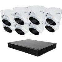SWANN AdvancedX SWNVK-16ADVANX8D 16-channel 4K Ultra HD NVR Security System - 2TB, 8 Dome Cameras, White,Black