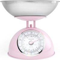 SALTER Retro Mechanical Kitchen Scale - Pink, Pink