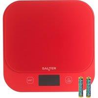 SALTER British Bakes Digital Kitchen Scales - Red, Red