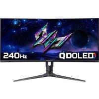ACER Predator X34X5 Ultra Wide Quad HD 34" Curved QD-OLED Gaming Monitor, Black